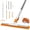 White-Orange, variant on SEFREG Squeegee for Floor & Shower with 60" Long Steel Handle, Interchangeable 14/18/22" Rubber, Home & Commercial Flex Blade