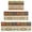 Ethnic Geometric Striped, variant on Geometric and Floral Boho Pattern Kitchen Rugs Sets Of 3,Kitchen Runner Rugs Non Skid Washable,Decorative Kitchen Floor Mats for Kitchen,Sink,Laundry,17"x30" 17"x47" 17"x59"
