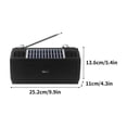 thumbnail image 3 of Qocolhg Bluetooth Speaker, Portable Fm Radio Emergency Flashlight Lighting SOS FM Bluetooth Player Hifi Sound Quality Glare Light Solar Panel Power Generation For Car Outdoor Home And Desktop Use, 3 of 8