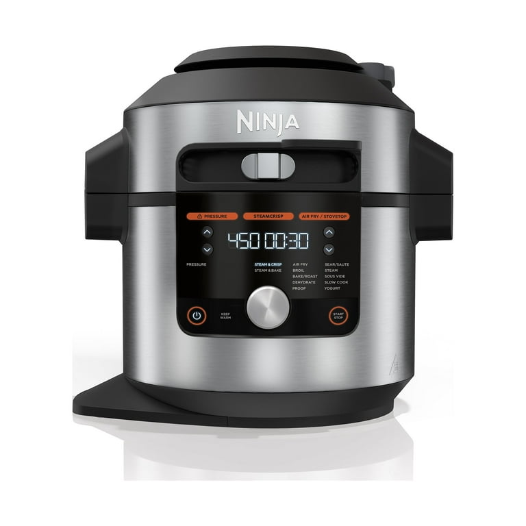 Ninja OL601 Foodi XL 8 Qt. Pressure Cooker Steam Fryer (Stainless Steel)-  New