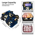 thumbnail image 3 of Football Dual Compartment Insulated Lunch Bag with Large Capacity - 7.1x11.4x16.1 Inches - Handheld Refrigerated Meal Bag, 3 of 6
