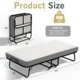 thumbnail image 4 of Odaof Folding Bed with Mattress for Adults, Foldable Bed, Portable Rollaway Bed, Space-Saving Easy Storage,75"x 31", 4 of 7