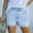 Light Blue, variant on Sakmal Blue Shorts for Women High Waisted Cut-off Jean Denim 5" Shorts with Pockets