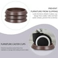 thumbnail image 5 of 12 Pcs Floor Caster Cup Furniture Coasters for Hardwood Floors Wheel Stoppers Cups Rug Bed Castor, 5 of 7