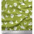 thumbnail image 1 of Soimoi Polyester Crepe Fabric Bird & Cat Animal Print Fabric by Yard 52 Inch Wide, 1 of 3