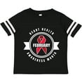 thumbnail image 3 of Inktastic Heart Health Awareness Month February with Red Ribbon Badge Boys or Girls Toddler T-Shirt, 3 of 5