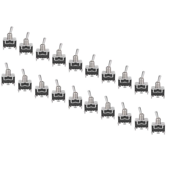 Interruptor basculante BERM con luz LED, botón basculante, 3 pines, 2 niveles, encendido/encendido, 15 A, 250 V CA, BEM-1121