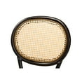 thumbnail image 4 of Baxton Studio Thalia Mid-Century Modern Dark Brown Finished Metal and Synthetic Rattan 2-Piece Outdoor Dining Chair Set, 4 of 7