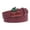 Burgendy, variant on Women's Casual Jean Belt with Enameled Red Cherry Fruit Western Buckle