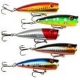 thumbnail image 2 of Utoimkio 5 Pack Top Water Fishing Lures Bass Lures,Fishing Gear and Equipment for Bass Trout Catfish Pike Perch Bass Fishing Lure Kit for Freshwater or Saltwater, 2 of 9