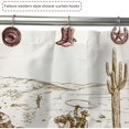 thumbnail image 6 of WuPing 12 Pcs Shower Curtain Hooks, Western Cowboy-Style Shower Curtain Hook Ring, Brown, 6 of 7