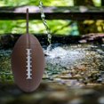 thumbnail image 4 of Botella de Agua Plegable en apariencia de Rugby, Exprimible, Portátil, Reutilizable, a Prueba de Golpes, Fútbol, ejercicio, Silicona, Plegable para Viajar a Marron oscuro Soledad Botella plegable, 4 of 7