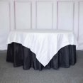 thumbnail image 5 of BalsaCircle 90" x 90" White Metallic Crinkled Taffeta Square Table Overlay Party Tablecloth, 5 of 8