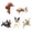 5PCS/Style2, variant on Meitianfacai 5-Piece Adorable Dog Figurine Set for Cup Cover and Desk Edge Decoration, Mini Cute Puppy Ornaments for Computer Monitor and Car Center Console Decor