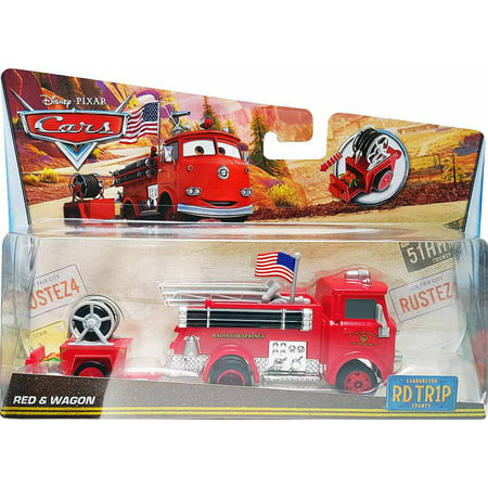 Disney / Pixar RD TR1P Red & Wagon Diecast Car [Road