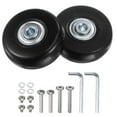 thumbnail image 1 of Ruedas de equipaje de reemplazo Uxcell 50x18mm Kits de reparación de ruedas de maleta 2 ruedas de rodamiento de PU para bolsa de carrito, patín en línea, 1 of 5