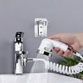 thumbnail image 4 of Hxlamzoo Kitchen Faucets And Shower Small Sprinkler Multi-Layer Filter Shower Head With Spring Hose, Punch-Free Bracket, Water Diversion Bathroom Faucets for Home Essentials Cool Stuff, 4 of 8
