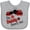 AC-Heather Grey, variant on Inktastic My Daddy Loves Me with Cute Ladybugs Boys or Girls Baby Bib