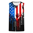 thumbnail image 4 of UVEASISHA Men's Muscle Shirt 4th of July American Flag Tank Tops for Men Distressed Printed Sleeveless Shirts Memorial Day Casual Crewneck Athletic Vest Black S, 4 of 4