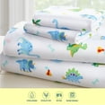 thumbnail image 4 of Wildkin Kids 4 Pc Toddler Microfiber Bed in a Bag for Boys & Girls (Dinosaur Land Blue), 4 of 9
