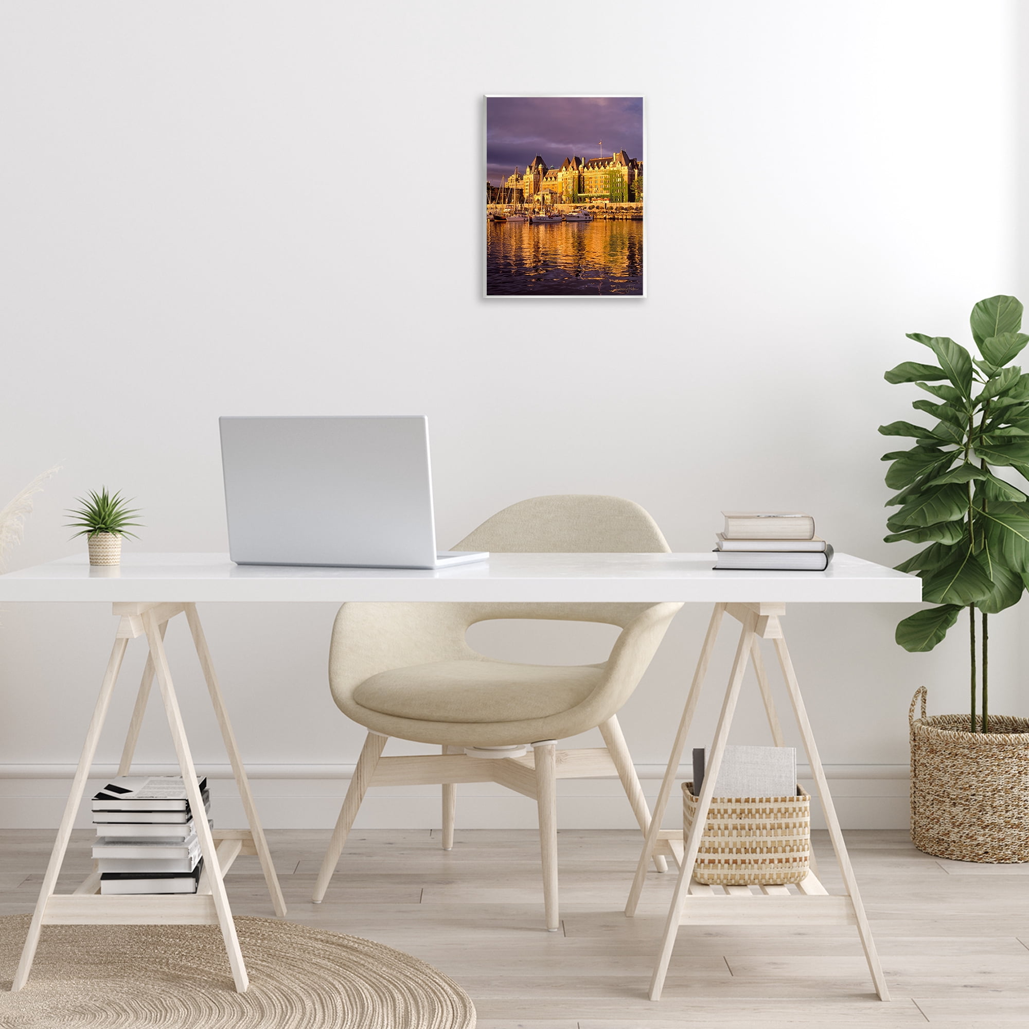 Stupell Industries City Boat Harbor Town & City Photography Unframed Art Print Wall Art, 11 x 14