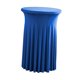 thumbnail image 5 of Mantel para mesa de cóctel, mantel alto con faldones para mesa de pastel y fiesta. Azul, 5 of 7