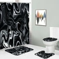 thumbnail image 7 of 4 Pcs Astronaut Bathroom Shower Curtain Sets with Rugs, Cosmic Space Bathroom Sets with Shower Curtain and Rugs, Cartoon Universe Bathroom Decor Sets with Mats and Towels, 7 of 7