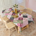 thumbnail image 3 of Pioneer Flower Floral Print Pattern Rectangle Tablecloth 60"x102", Waterproof Polyester Table Cloth, Wipeable Spillproof for Dining Camping Indoor Outdoor, 3 of 6