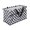 Checkerboard, variant on Rectangular Krush Container Canvas Utility Tote with Handles and 4 Exterior Pockets with Velcro Closures, Blue