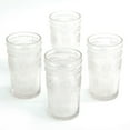 thumbnail image 1 of The Pioneer Woman 16-Ounce Emboss Glass Tumblers, 1 of 3