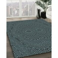 thumbnail image 2 of Ahgly Company Indoor Square Patterned Charcoal Black Area Rugs, 3' Square, 2 of 6