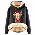 thumbnail image 1 of DuoJiaJ Sweat à Capuche Ample en Polaire à Manches Longues Imprimé Faon m, 1 of 3