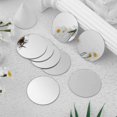 thumbnail image 3 of 60pcs Small Round Mirror Stickers Circular Mirror Tiles Mosaic Pieces Mirror Wall Stickers Craft Mirror Little Mirror Centerpieces, 3 of 4