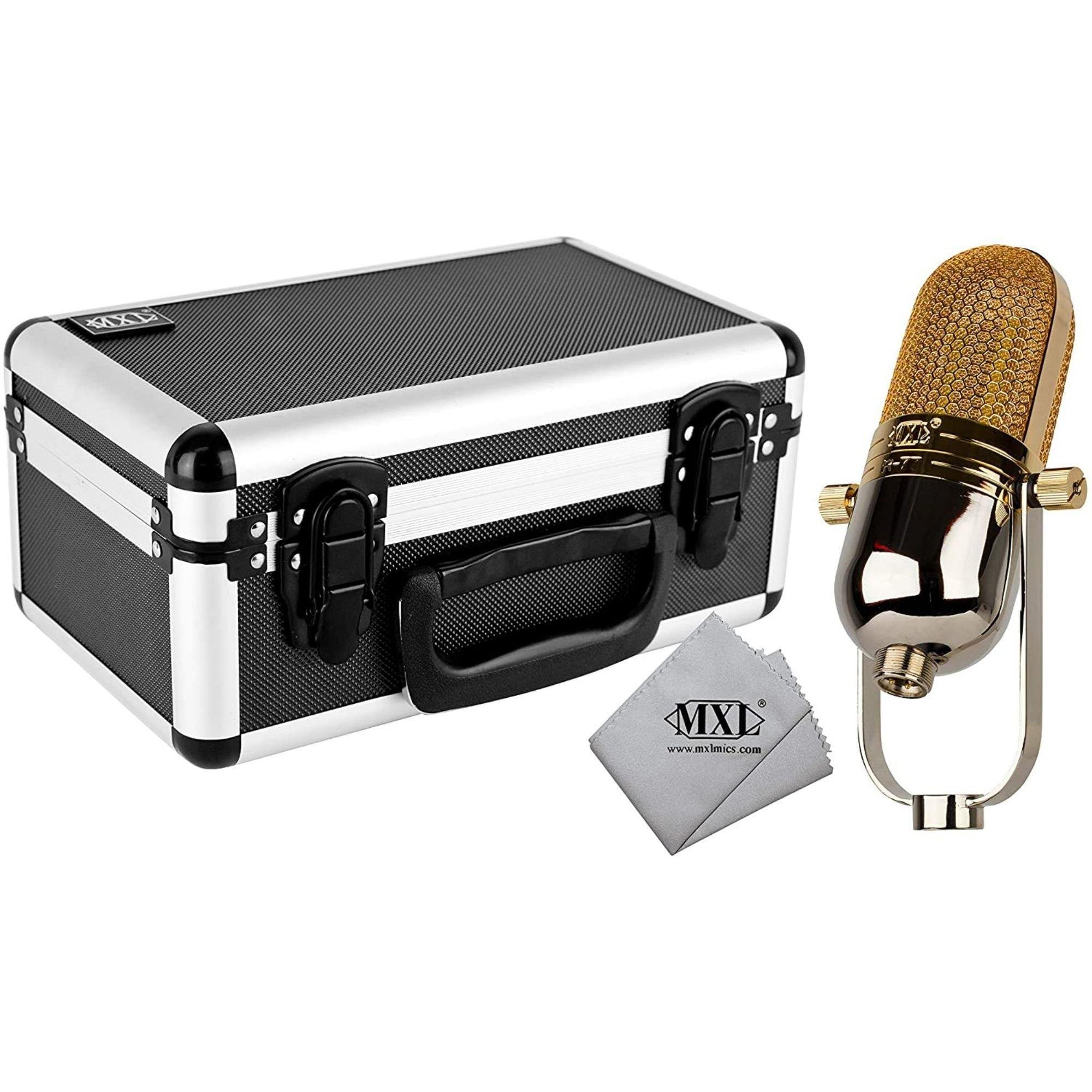 MXL R77 Wired Microphone, Chrome, Gold