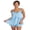 Blue, variant on Women's Summer Romper Dress Sleeveless Tie Spaghetti Strap Ruffle Jumpsuit Shorts Playsuit
