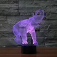 thumbnail image 1 of Lámpara Led Elefante 3d Art Deco Lámpara Led 3d Control Remoto 7/16 Colores Cambio Luz Nocturna Alimentado Por Usb Regalo Para Niños Cumpleaños Regalo De Navidad, 1 of 5