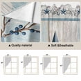 thumbnail image 5 of Texas Star Blue Swag Valances for Windows, Kitchen Window Curtains Over Sink, Farmhouse Country Branches Wooden Grain Window Treatment Curtains for Living Room/Bedroom Curtains 2 Panel Sets 36"x45", 5 of 8