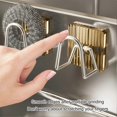 thumbnail image 2 of Stainless Steel Kitchen Sponge Rack Wall-mounted Spoon Hook Strong Bearing Capacity for Home Kitchen Bathroom, 2 of 5