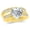 Yellow Gold, variant on 1.2 CTW Classic Channel Set Wedding Set Bridal Band & Diamond Engagement Ring w/ 0.5 Ct Heart Cut I Color VS2 Clarity Center Platinum Size-5.0