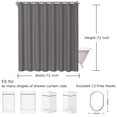 thumbnail image 2 of MesaSe Shower Curtain for Bathroom  Decor 72x72  Blocking Light  Anti-light  Water proof  Solid Color, 2 of 20