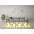 thumbnail image 3 of Ahgly Company Indoor Rectangle Trellis Yellow Contemporary Area Rugs, 2' x 4', 3 of 4
