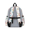 thumbnail image 3 of Dinosaur and Floral White Pattern Backpack for School, Cute School Bag with Adjustable Shoulder Straps and Padded Back, 13.4"x11"x4.7", 3 of 5