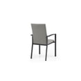 thumbnail image 3 of Whiteline Modern Living Doris Outdoor Dining Armchair Aluminum Matte Dark Grey, 3 of 6