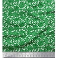 thumbnail image 1 of Soimoi Green Cotton Duck Fabric Leaves Leaves Print Fabric by the Yard 42 Inch Wide, 1 of 3
