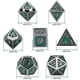 thumbnail image 2 of Juego de dados de metal JM DND Dragon Scale de 7 piezas D20 para juegos de rol de mesa, 2 of 5