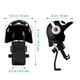 thumbnail image 2 of WORGEOUS Soporte para teléfono de bicicleta espejo de motocicleta de motociclista soporte para teléfono de soporte trasero espejo trasero abrazadera con escudo, 2 of 7