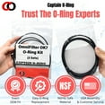 thumbnail image 6 of Captain O-Ring - OK7 Replacement O-Ring Kit for OmniFilter BF6, BF7, BF7a, BF35, BF36, BF36C, BF55, BF56, PB35, PB55 2 Sets - 4 Total Orings, 2 Sizes, 6 of 7
