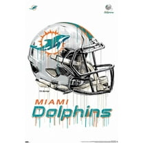 NFL Miami Dolphins - Drip Helmet 20 Wall Poster, 22.375" x 34"
