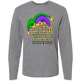 thumbnail image 3 of Inktastic Mardi Gras New Orleans Louisiana Jester Hat Long Sleeve T-Shirt, 3 of 5