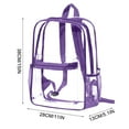 thumbnail image 2 of Transparent Backpack, Clear Backpack for Sports, Festival, and Concert, Waterproof Transparent Bag, Stadium-approved Backpack, Clear Sports Event Bag, 2 of 2